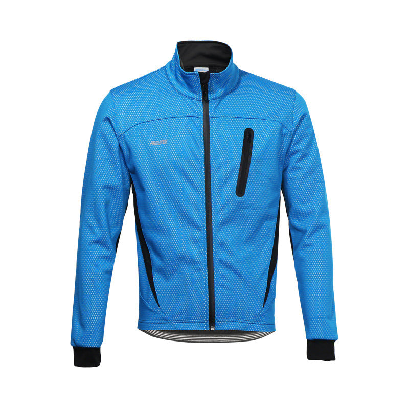 Arsuxeo fleece outdoor sports jacket cycling jersey - Blue Force Sports