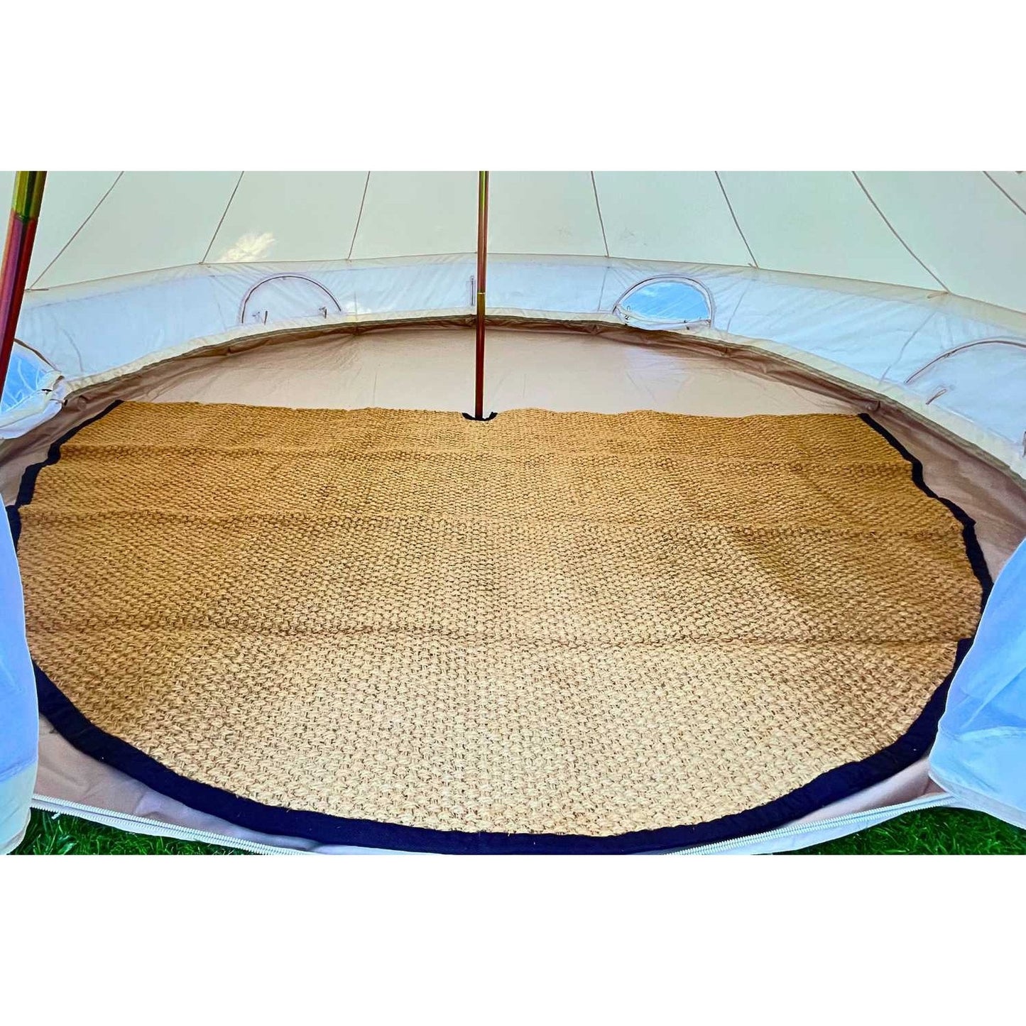 16' (5M) Coir Bell Tent Rug Half Moon