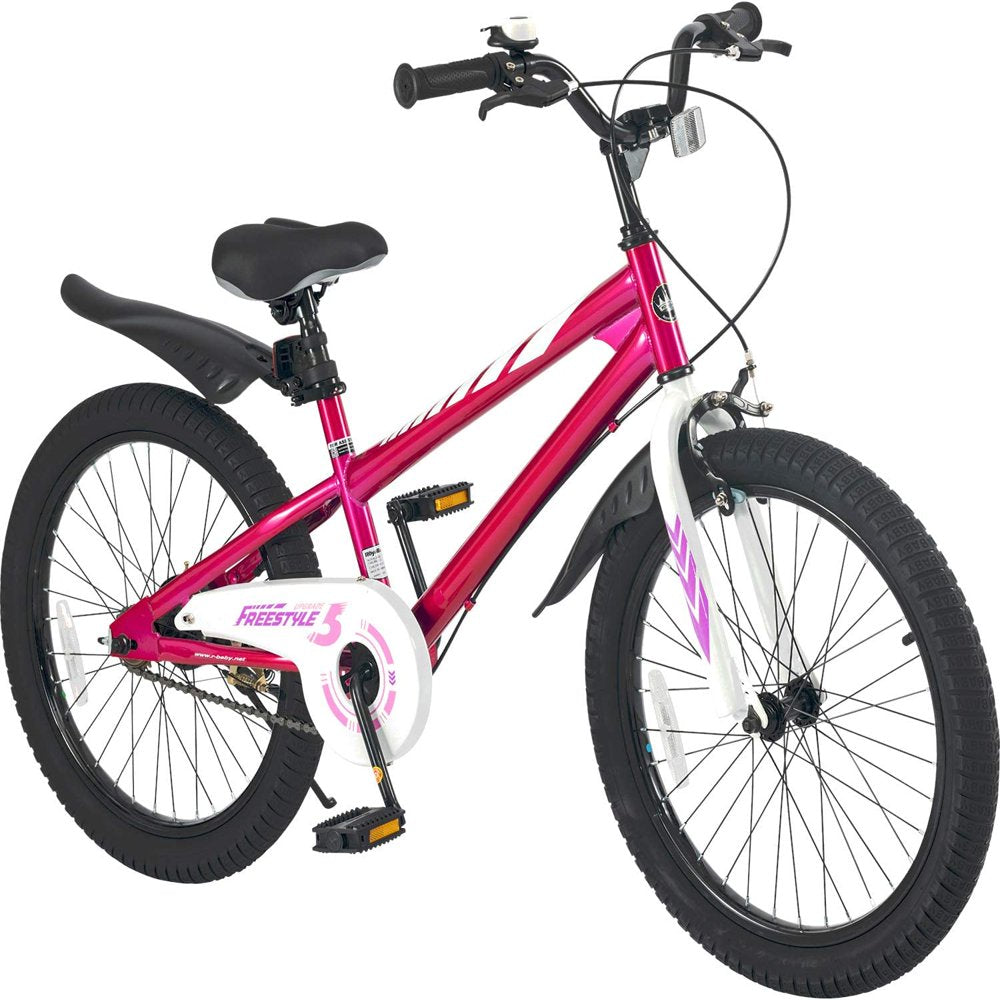 Royalbaby Freestyle Kids Bike 20 In. Girls and Boys Kids Bicycle Blue with Kickstand