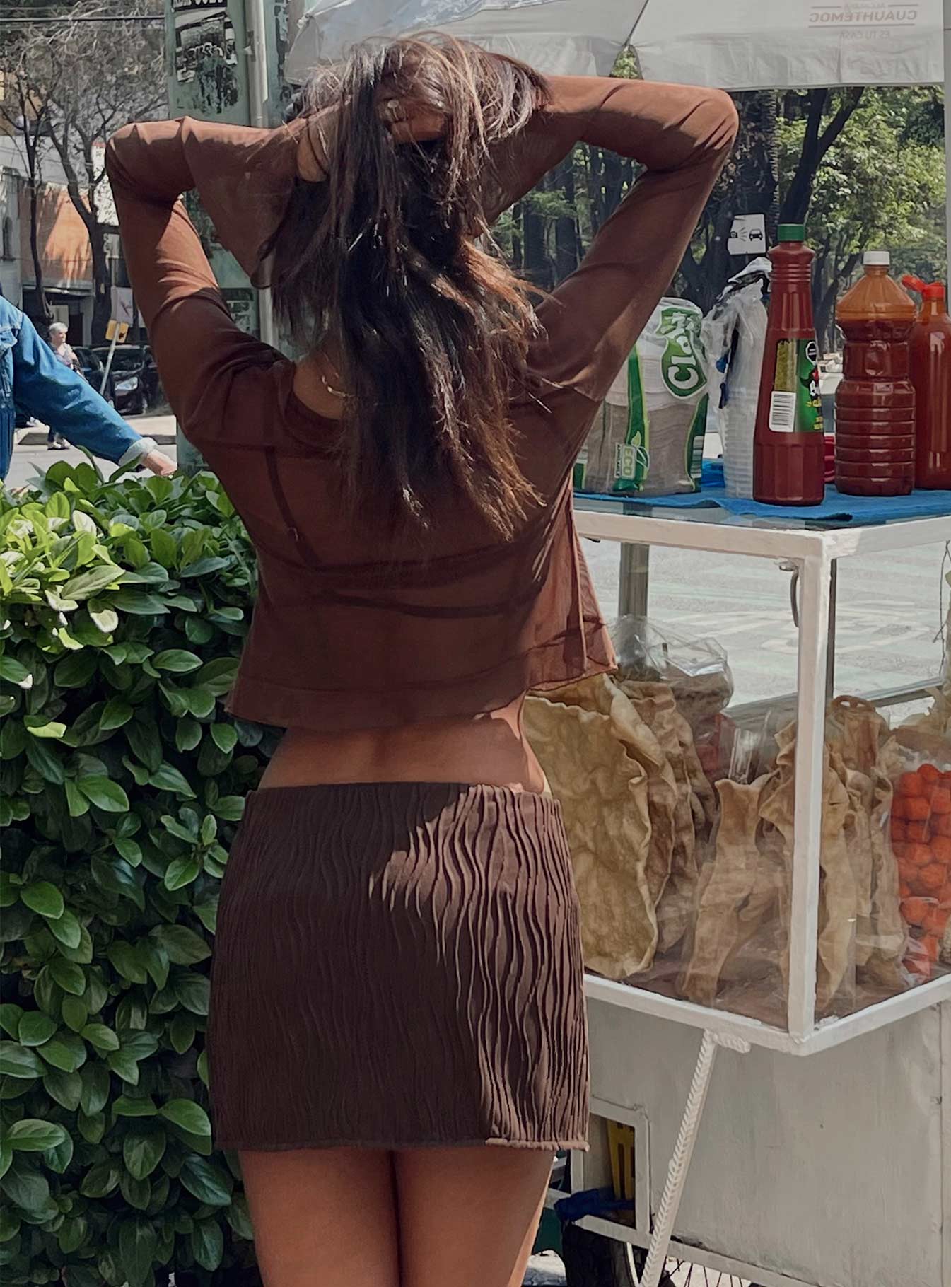 Cambor Mini Skirt Brown