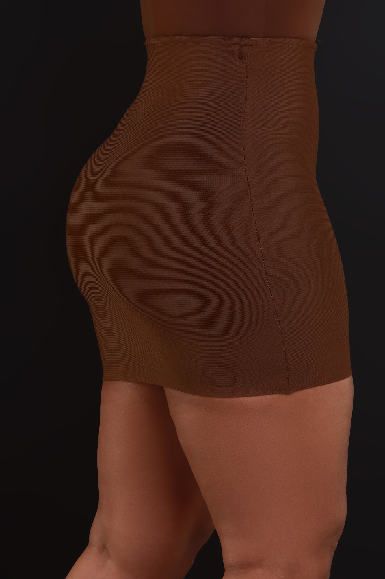 Deep End Bandage Mini Skirt - Brown