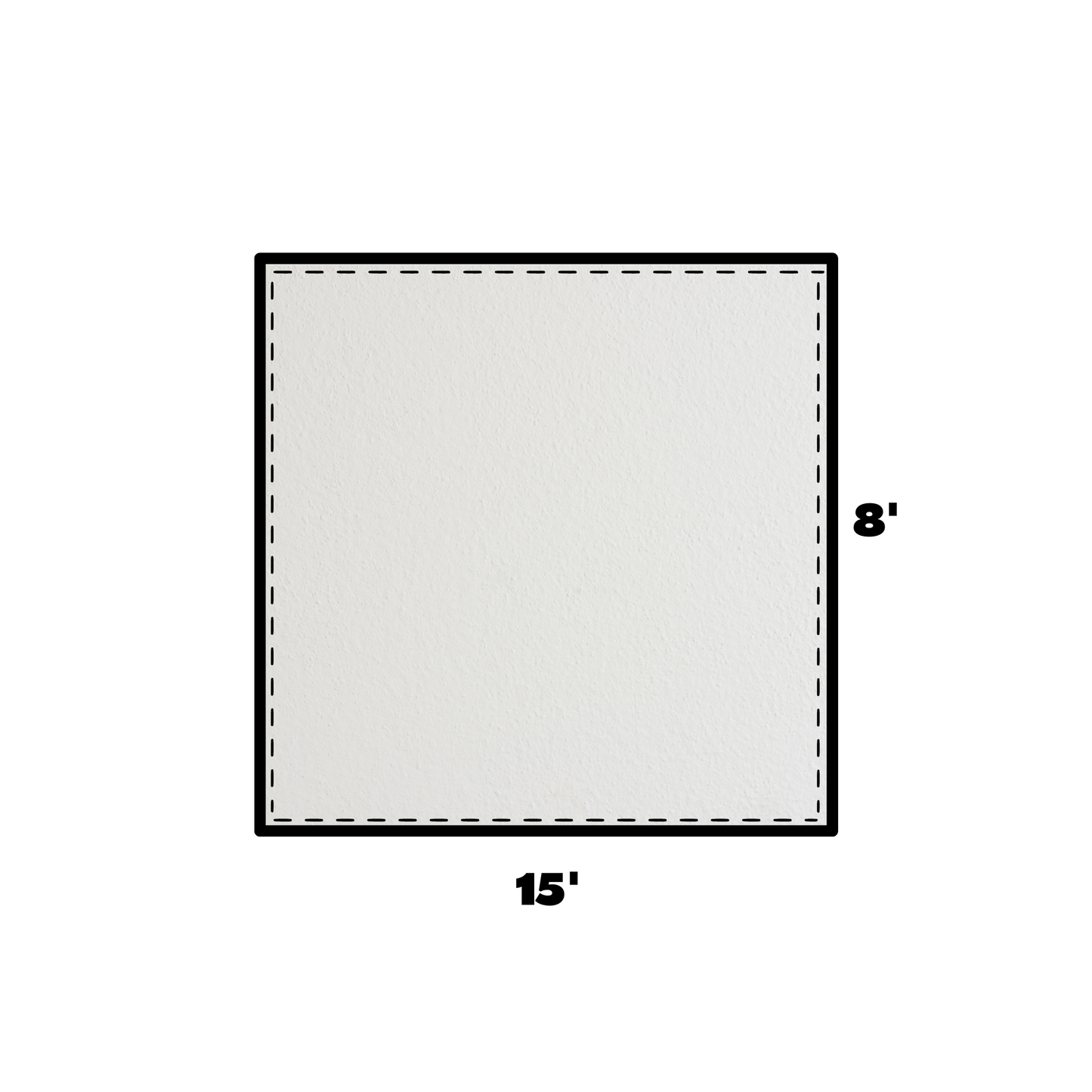 8x15 Universal Blockout Solid Sidewall