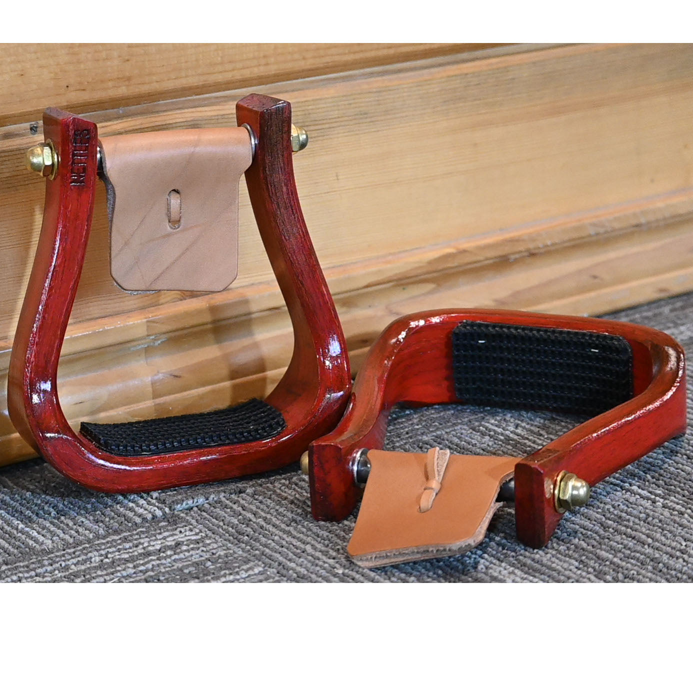 Nettles 2" Red Barrell Racing Stirrups