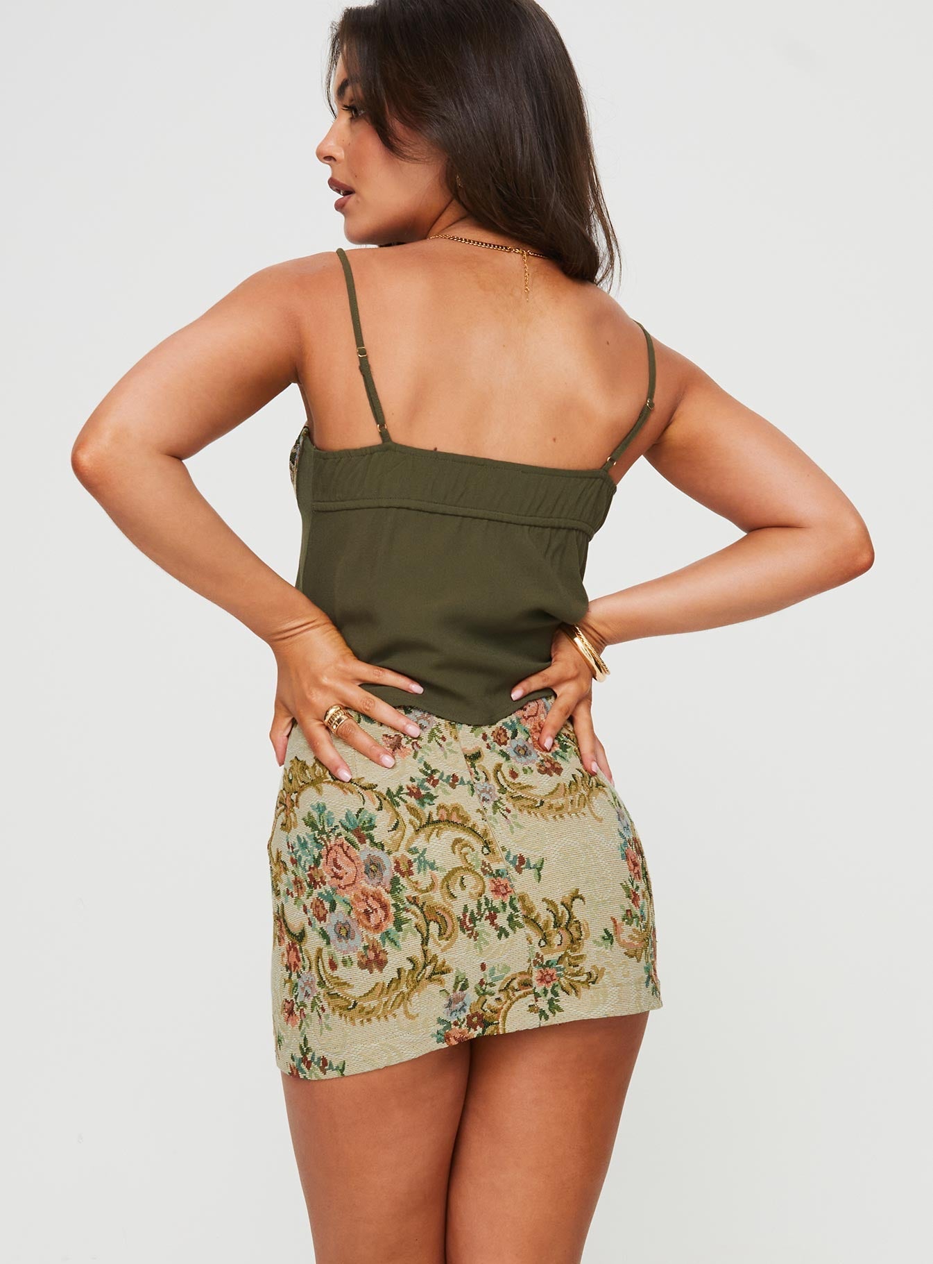 Mirai Tapestry Mini Skirt Multi