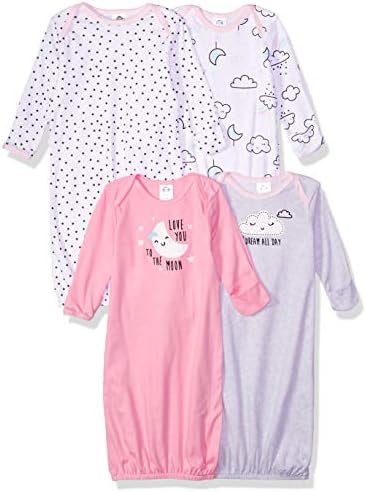 Gerber Baby Boy and Girls 4-Pack Sleeper Gown