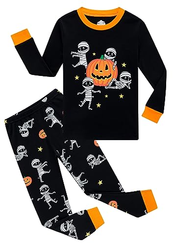 Little Boys Halloween Pumpkin Sleepwear