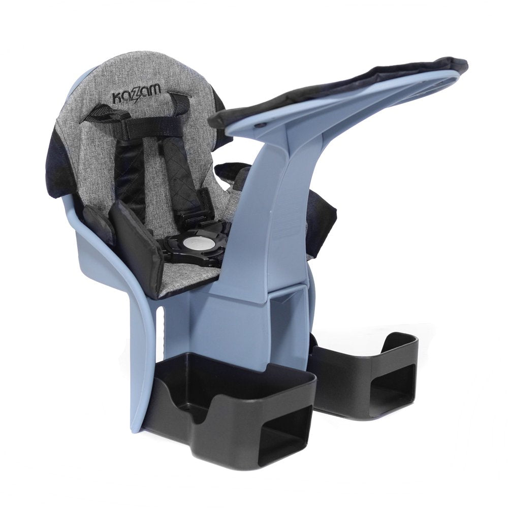 Kazam Deluxe Center Mounted Child Seat for Ages 8Mo - 3 Years, Slate/Blue