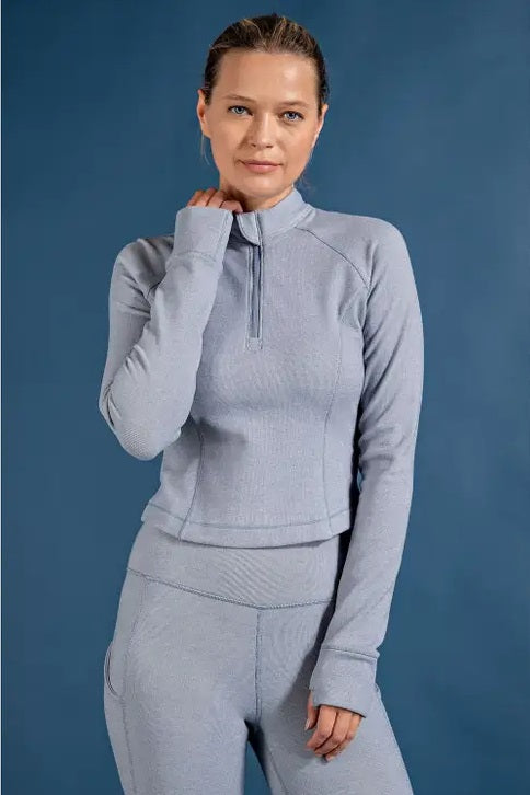 Jogger Set High Rise Dusty Blue