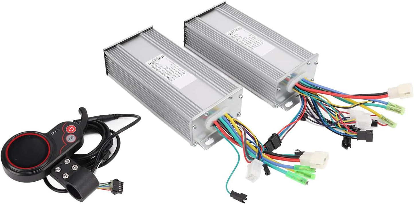 Motor Controller LH100 LCD Display, Dual Drive Brushless Controller LCD Display High Performance Waterproof 36V/48V 1000W for Electric Scooter