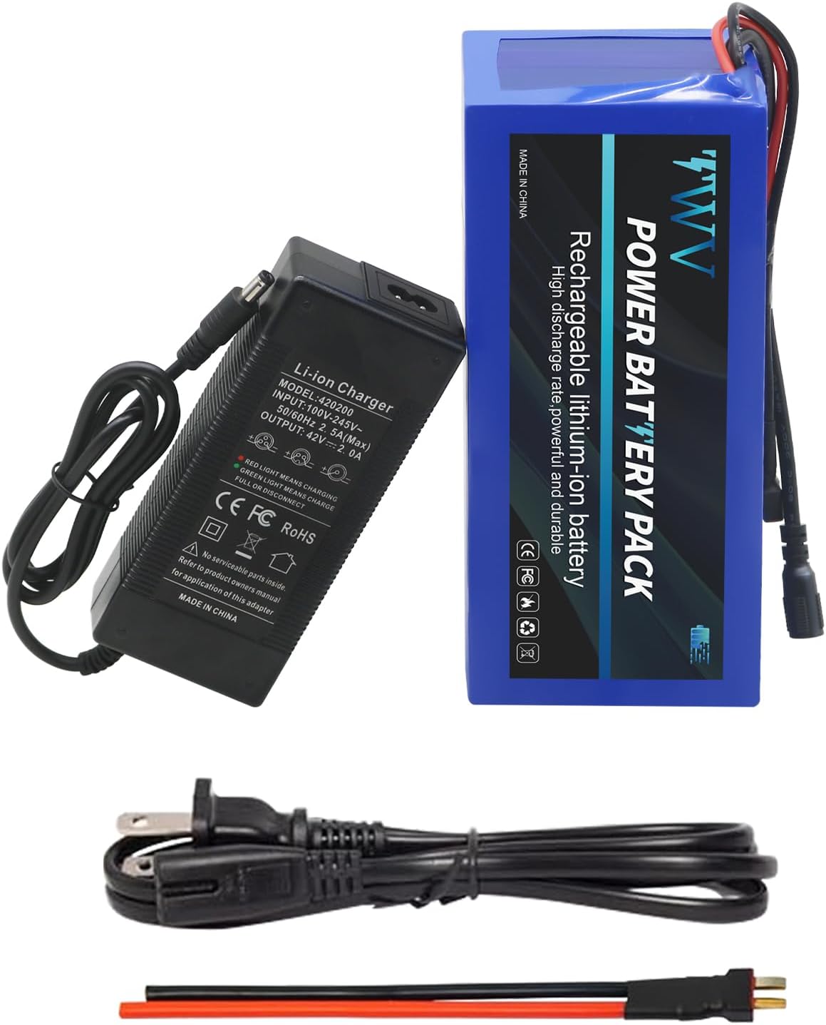 36V 10Ah Electric Bike Lithium Ion 36V 48V 8Ah 10Ah 20Ah Battery with 42V 2Ah Charger for 0-1000W Ebike Motor