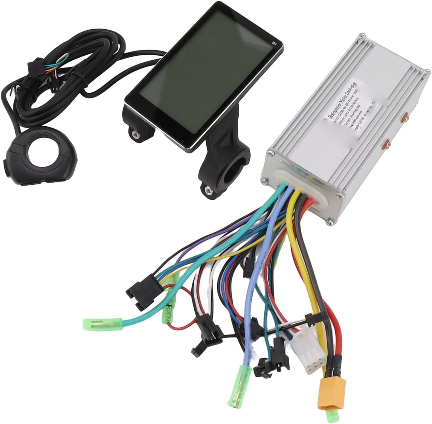 Electric Bike Controller Kit, 36V 48V 60V 1000W 38A 3 Modes Sine Wave Controller with Brushless Motor Controller for Electric Scooter Bicycle