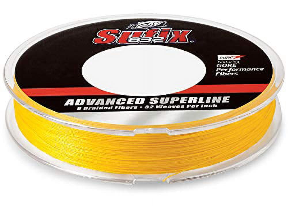 832 Braid 65 lb Hi-Vis Yellow - 3500 Yds