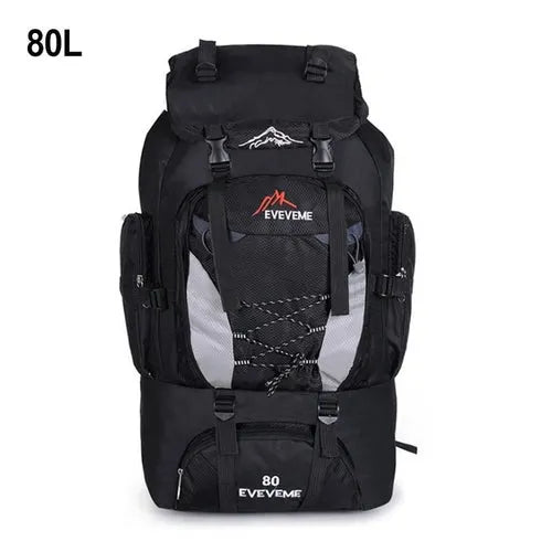Travel Backpack Hiking Bag Military Backpack - Camping Backpack Motorcycle Black Backpack Packable Army Bags - 80l 90l