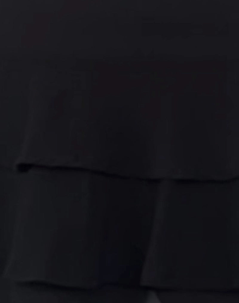 Camigo Ruffle Mini Skirt in Black