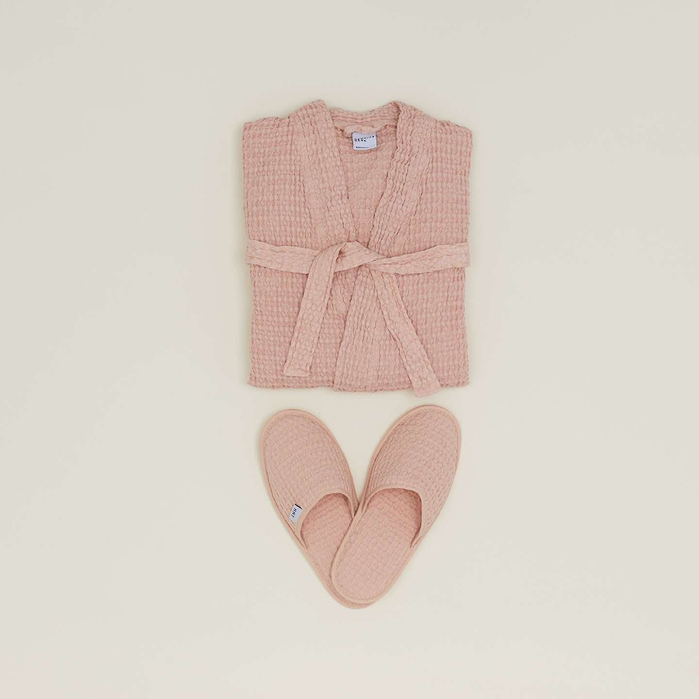 Simple Waffle Slippers - Blush