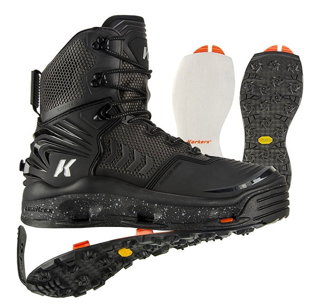 Korkers River Ops Wading Boot Kling-On & Black Felt Soles - Size 12