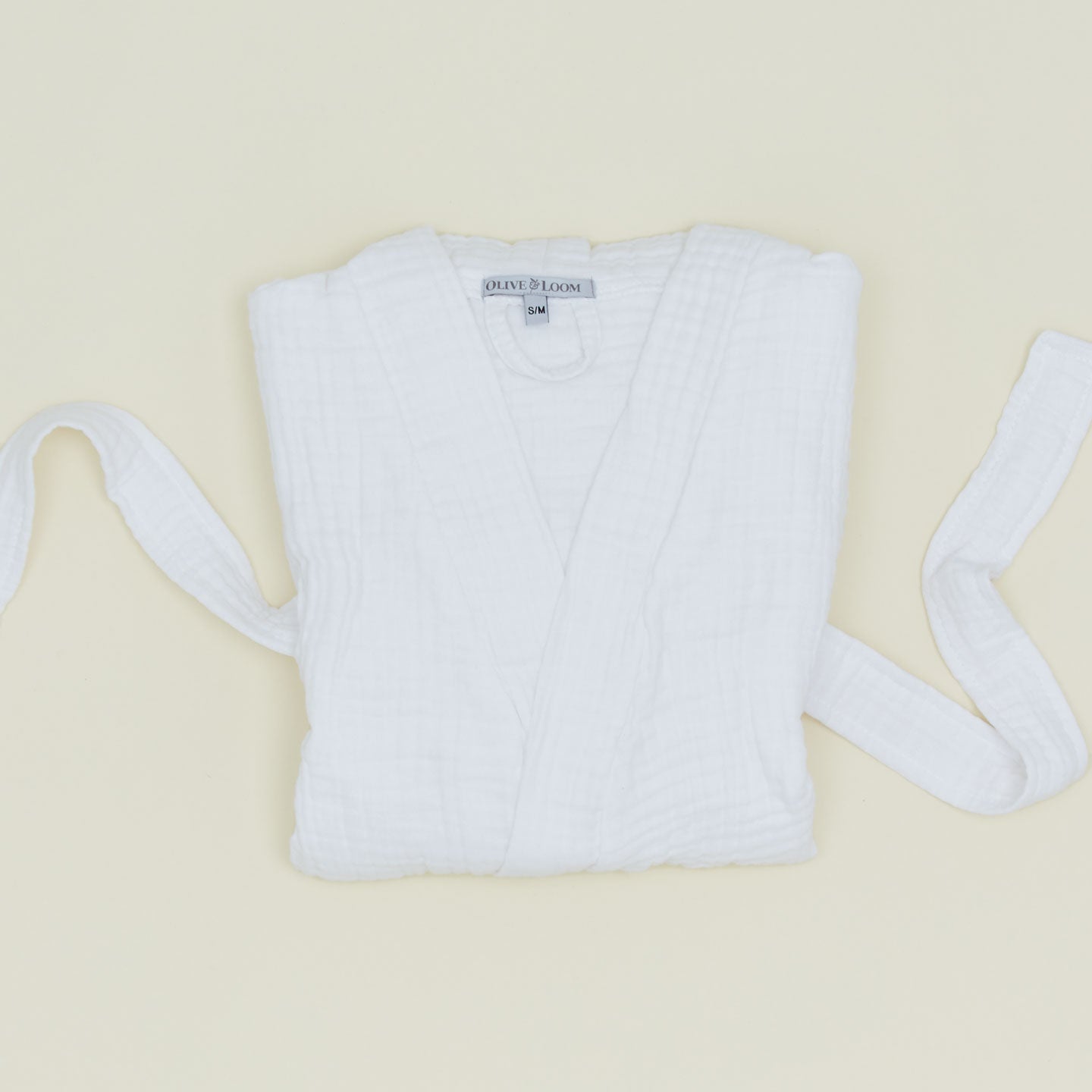 Cotton Gauze Bathrobe - White