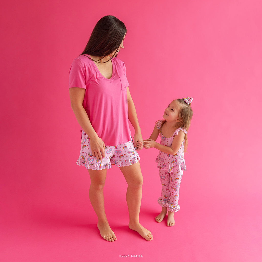 Posh Hot Pink Women's V-Neck Tee