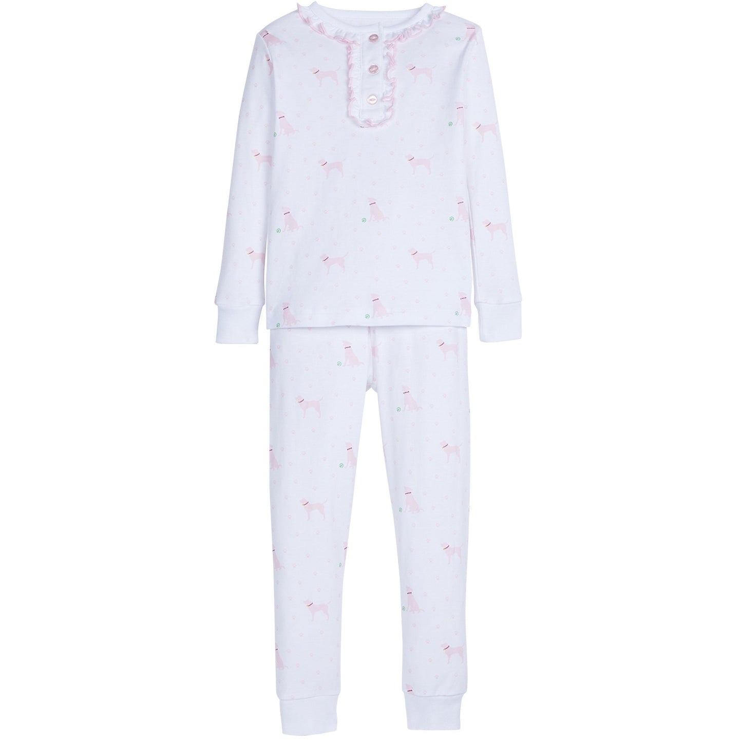 Girl Printed Jammies - Pink Labs