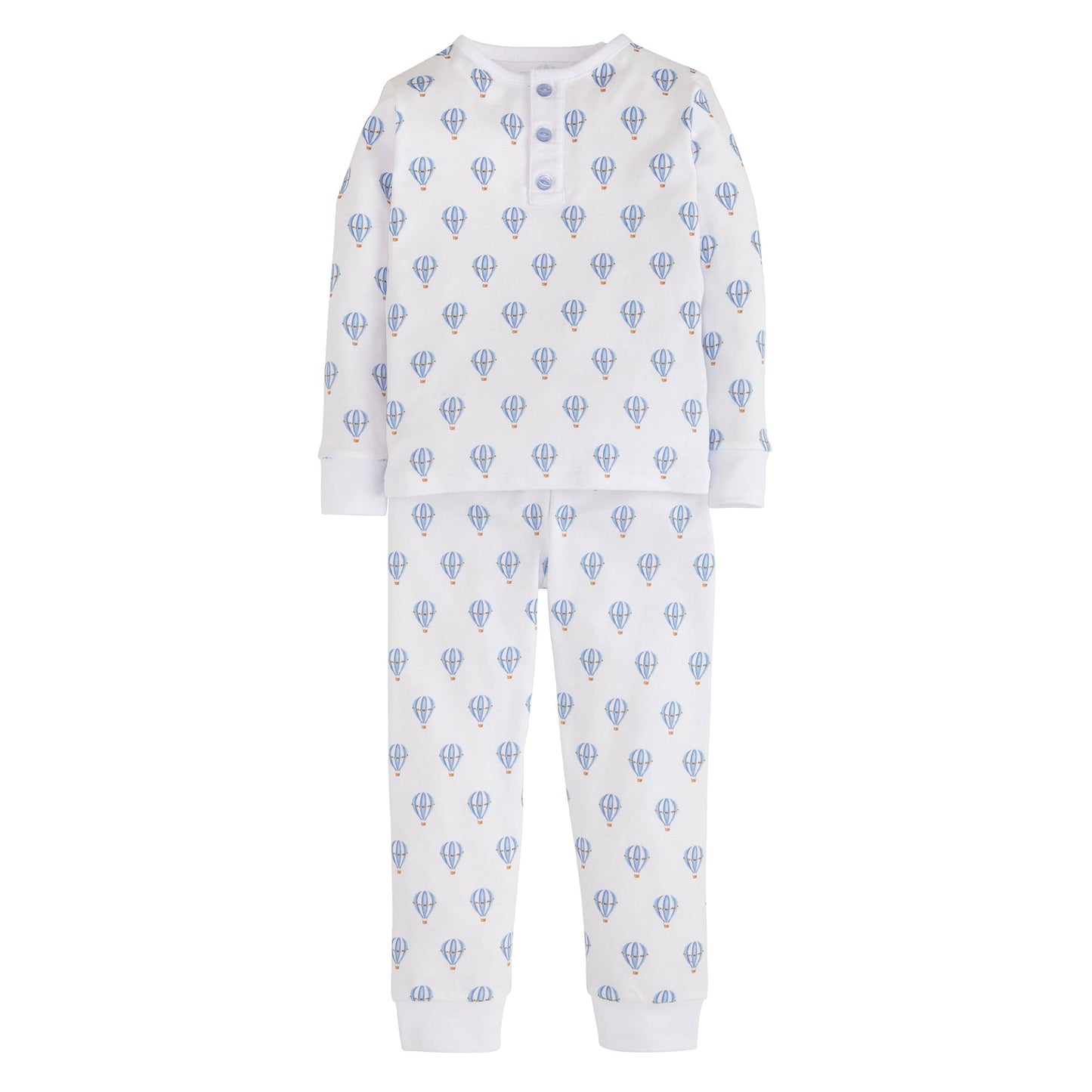 Boy Printed Jammies - Blue Hot Air Balloon