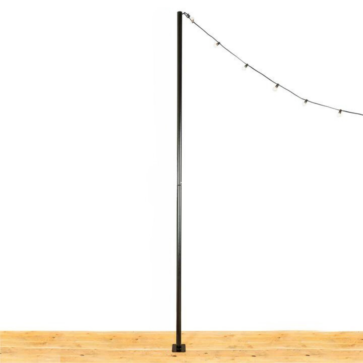 String Light Pole Stand with Mounting Plate
