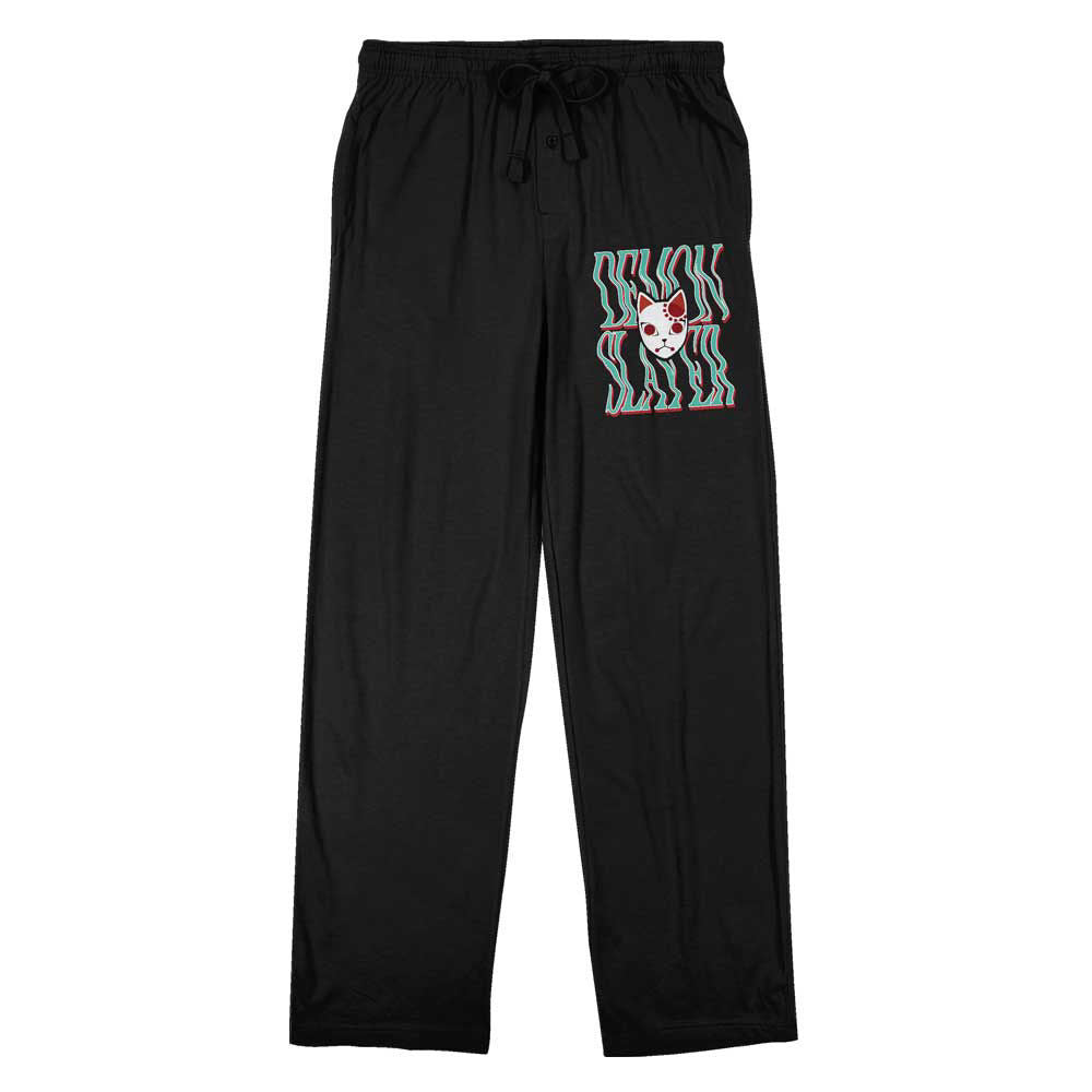 Tanjiro's Warding Mask (Demon Slayer) Black Lounge Pants