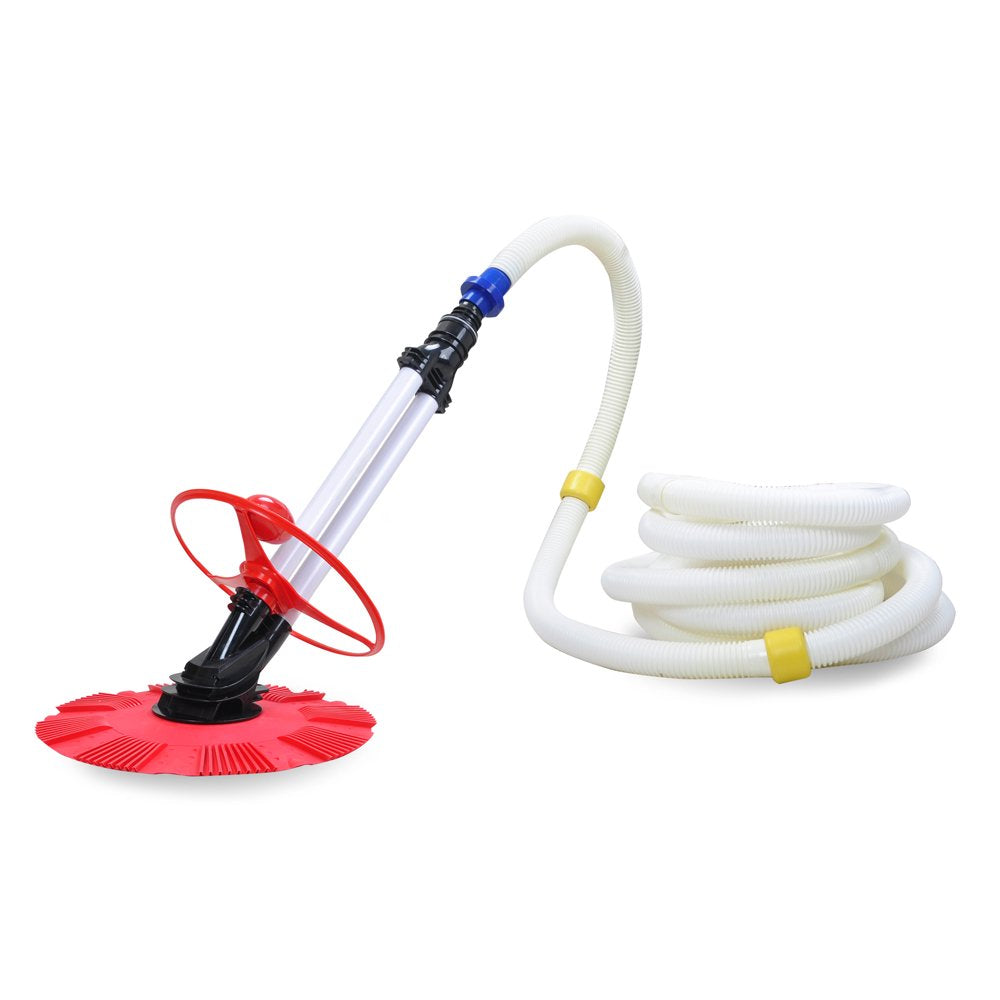 Yescom Inground above Ground Automatic Swimming Pool Cleaner Climb Wall Floor Pool Sweeper Suction Side Vacuum 10X Hose