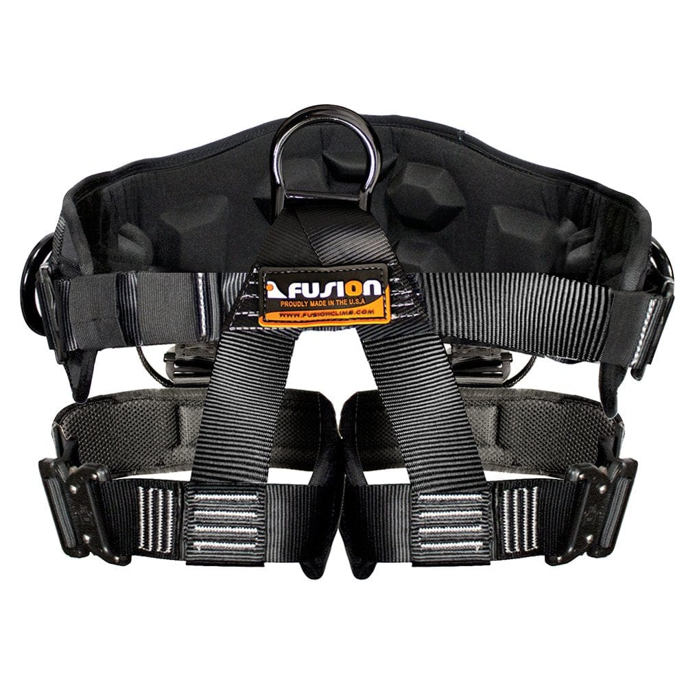 Fusion Climb Spartacus Heavy Duty Half Body Rigging Harness Black Size S-M
