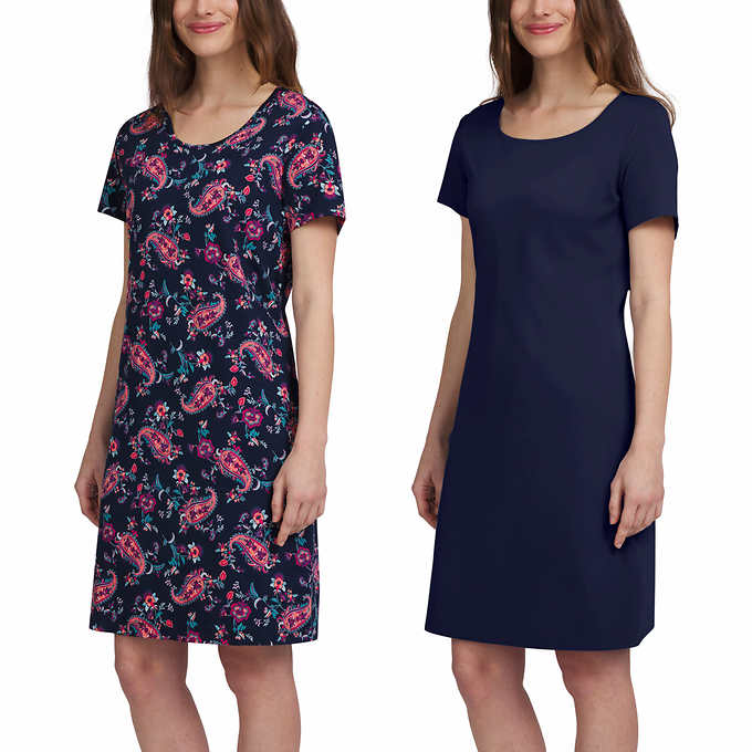 Lands End Ladies' Cotton Sleep Shirt, 2-pack