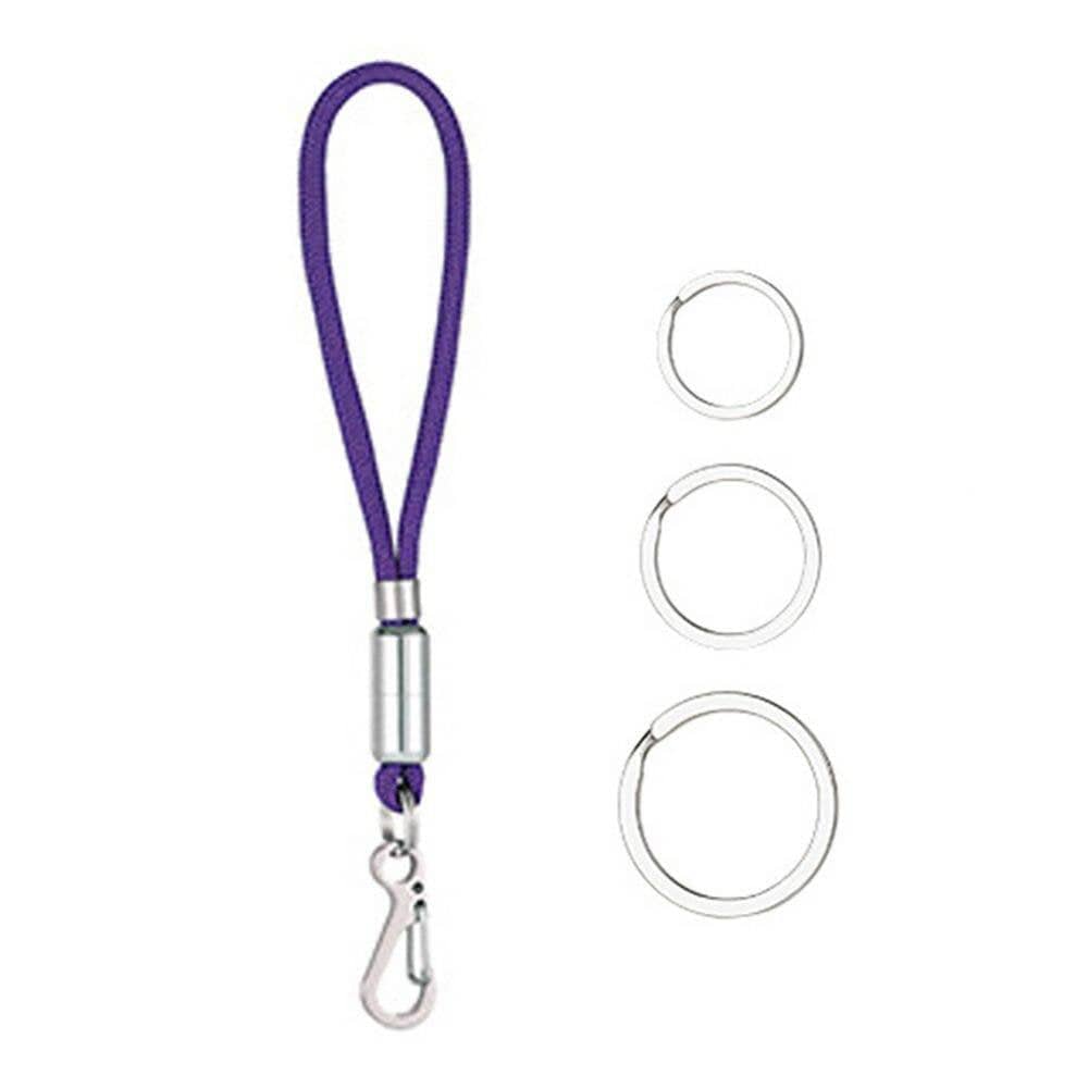 Merotable Outdoor Keychain Carabiner Anti-Lost Hand Strap Keys Tools Holders Camping Hiking Climbing Hand Straps Outdoor Accessories