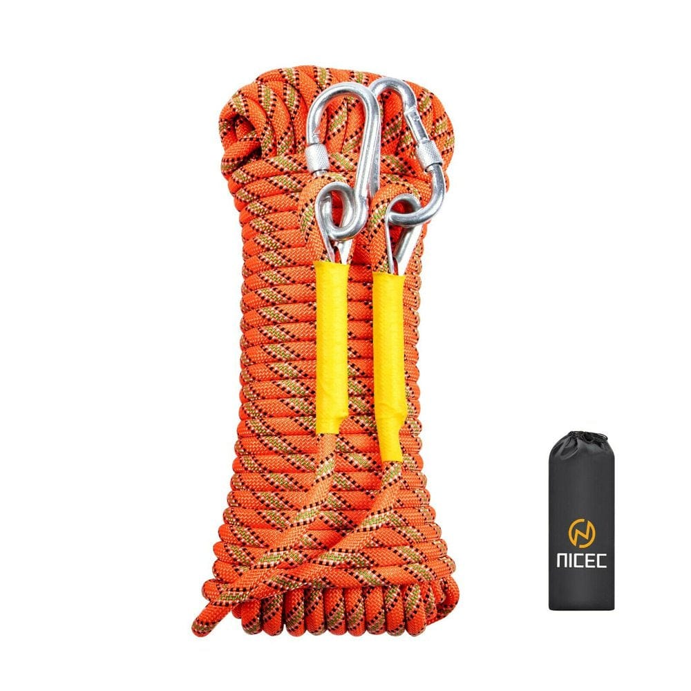 Nice C Climbing Rope, Dynamic Rock-Climbing Rope, Escape Rope Climbing Equipment 32Ft/64Ft/96Ft/160Ft/230Ft/500Ft/985Ft/1000Ft with Carry Bag Rescue Rope (30M/96Ft)