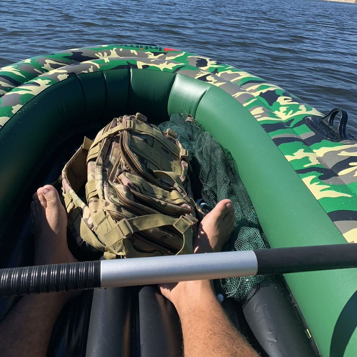 Large Inflatable Summer Family Rowing Boat Fishing River Raft