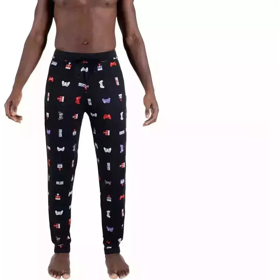 1 Mens Snooze Pants - Small / Gamer/Black