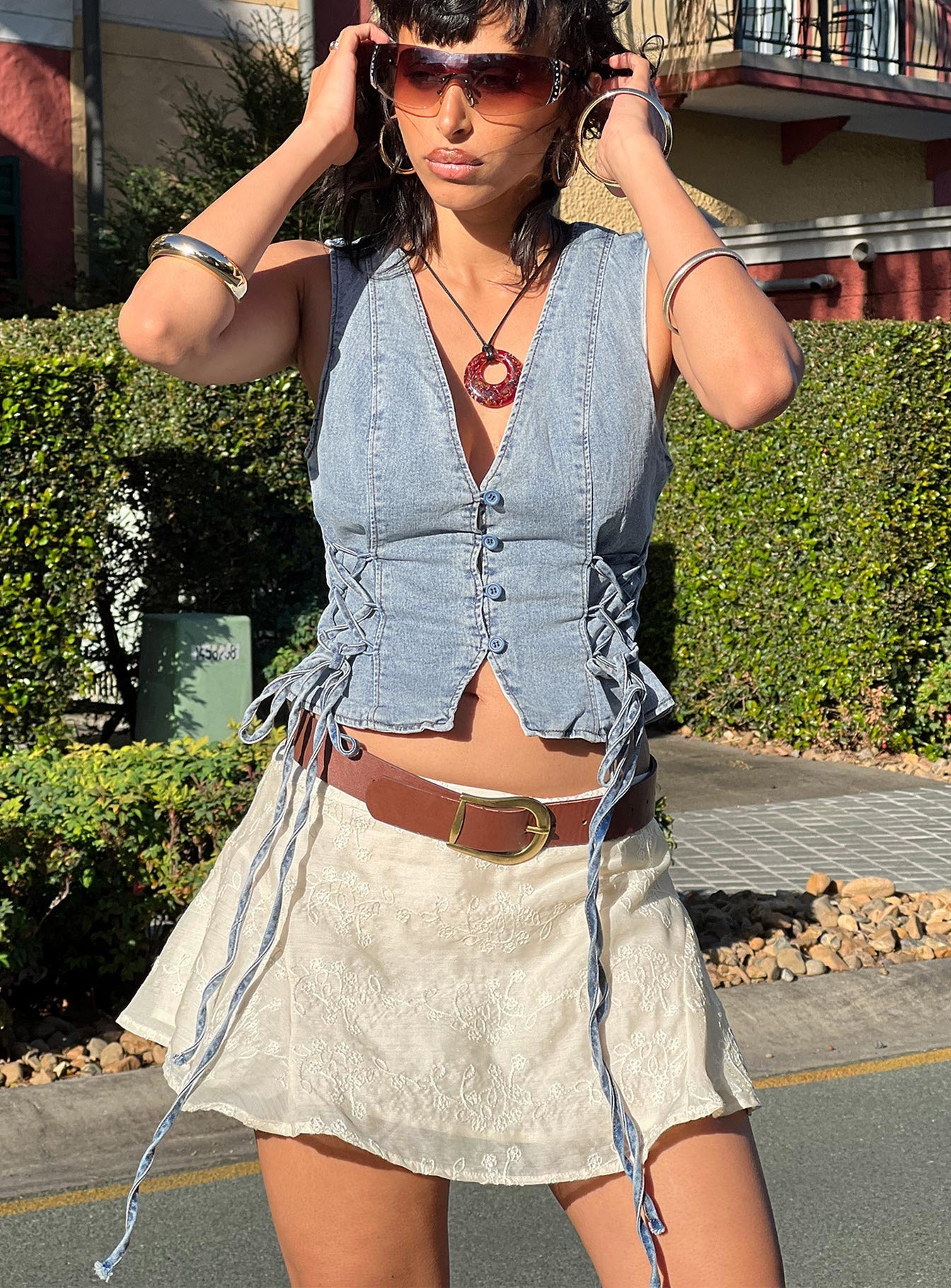 Perilla Mini Skirt Cream