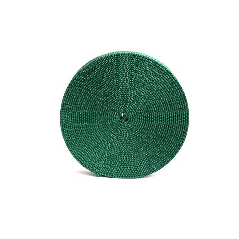 1" Green Nylon Tubular Webbing - 300 Feet