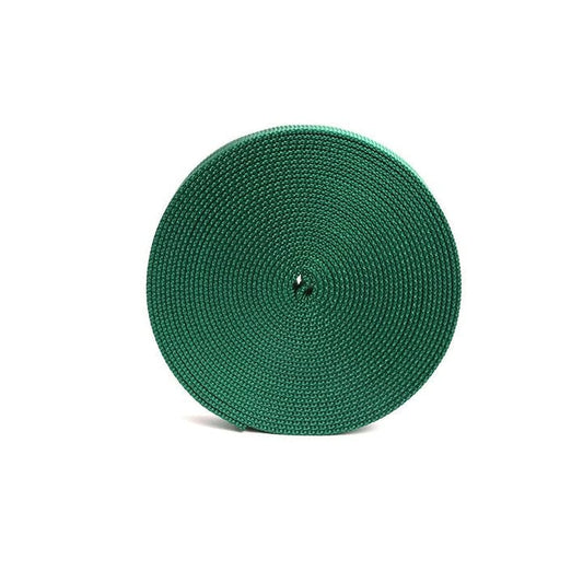 1" Green Nylon Tubular Webbing - 300 Feet