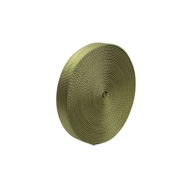1" Green Nylon Tubular Webbing - 300 Feet