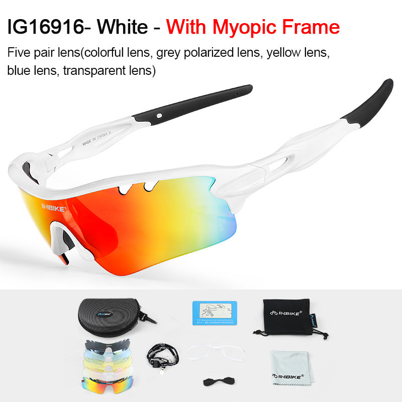 INBIKE Polarized Cycling Glasses - Blue Force Sports
