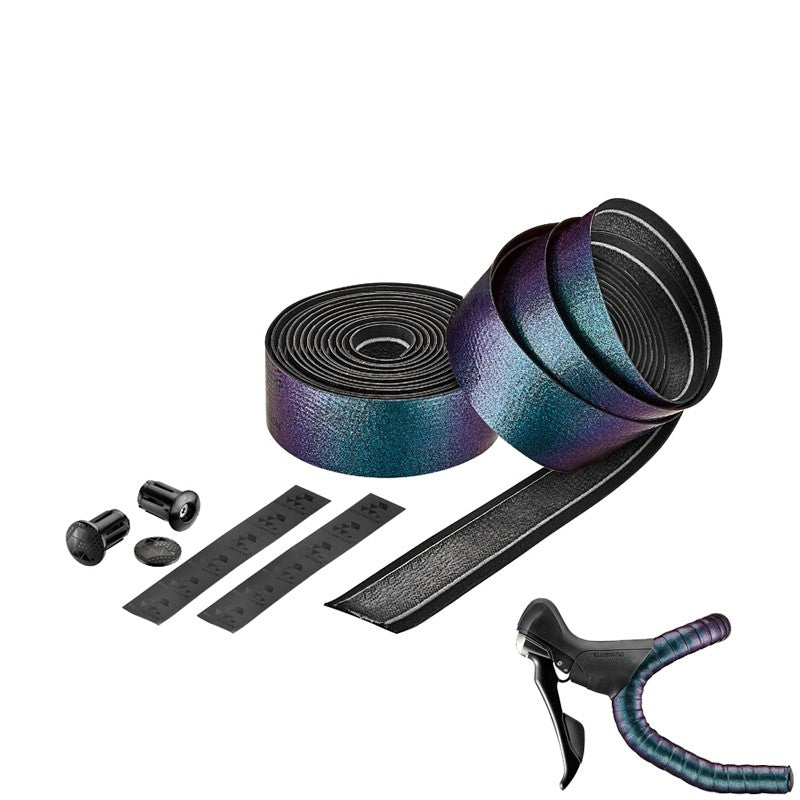 Anti-slip silicone bicycle two-color strap - Blue Force Sports