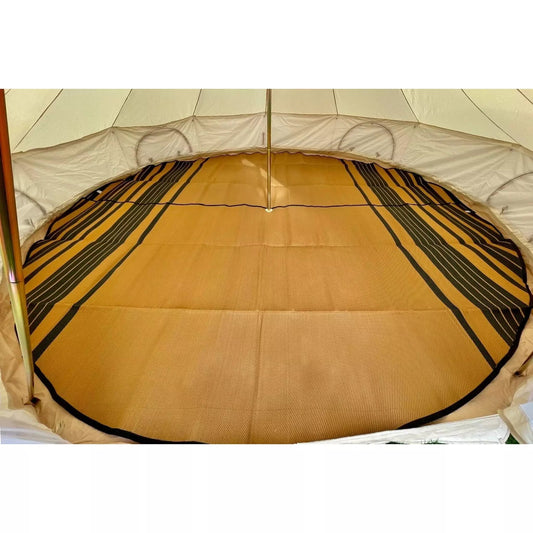 16' (5M) Striped Bell Tent Floor Matting Cover