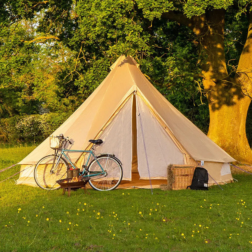boutique camping CLASSIC CAMPING BELL TENT TIPI GLAMPING CANVAS