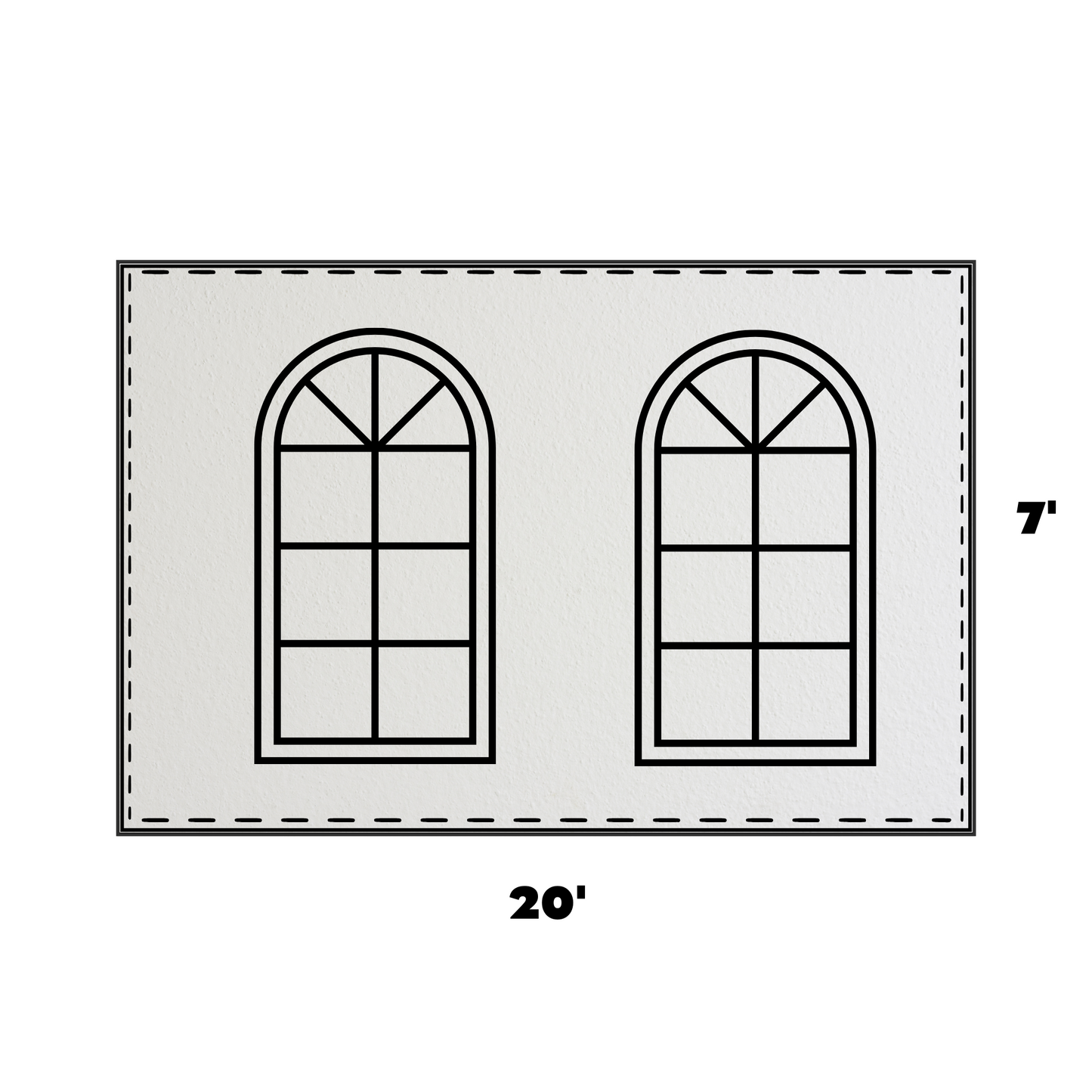 7x20 Universal Blockout Window Sidewall