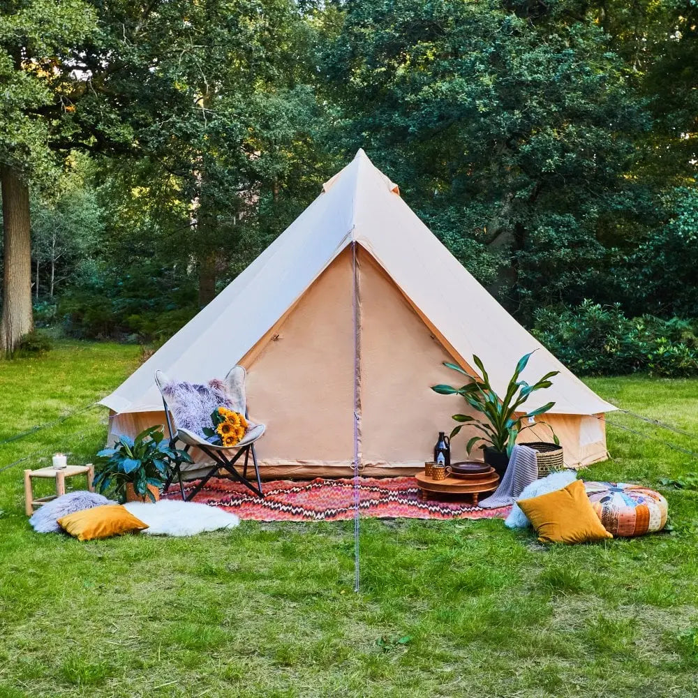 boutique camping CLASSIC CAMPING BELL TENT TIPI GLAMPING CANVAS