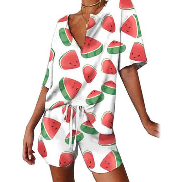 2-Piece: Leo Rosi Women's Khloe Lounge Set Women's Loungewear Color White S - DailySale