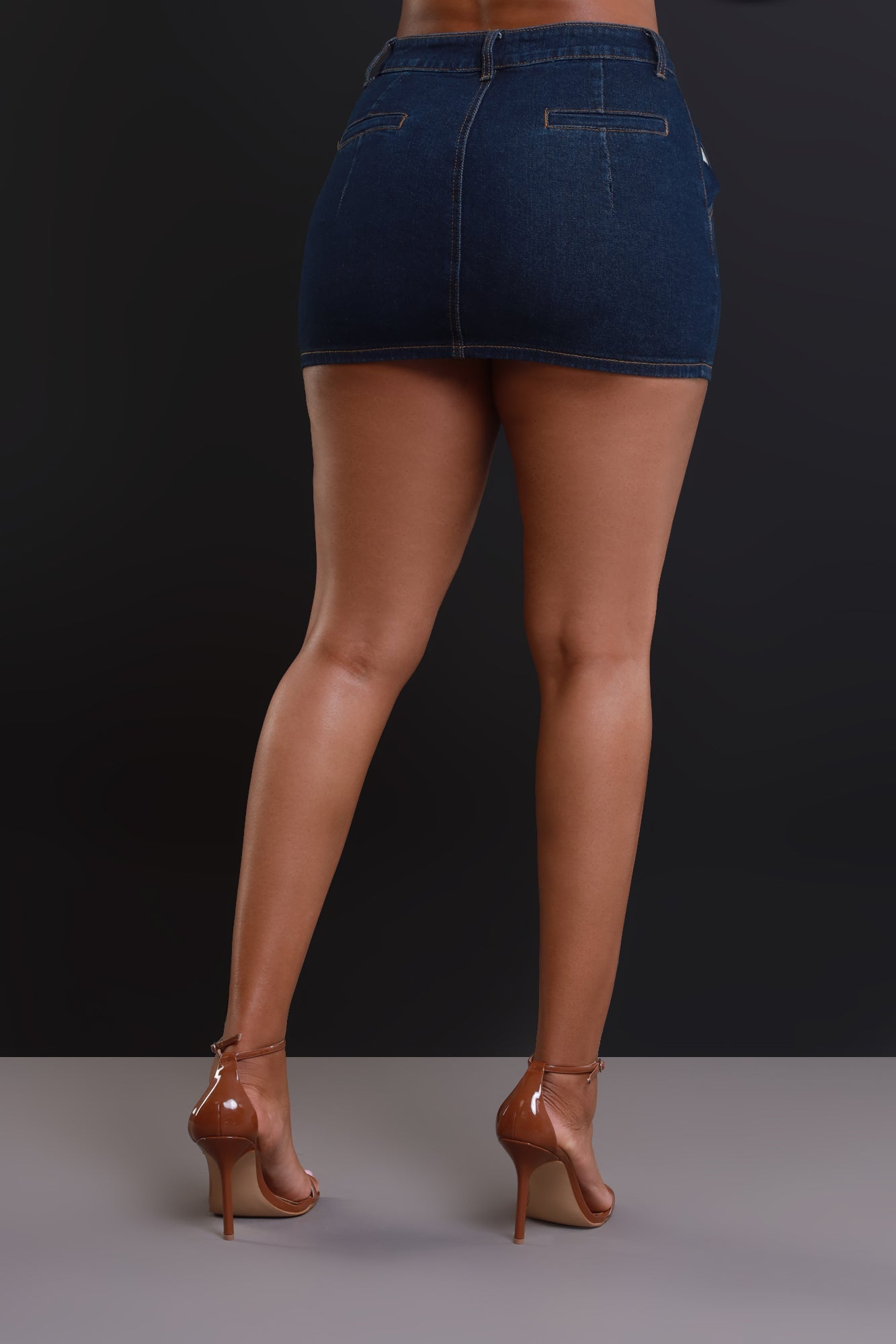 New Love Denim Mini Skirt - Dark Wash