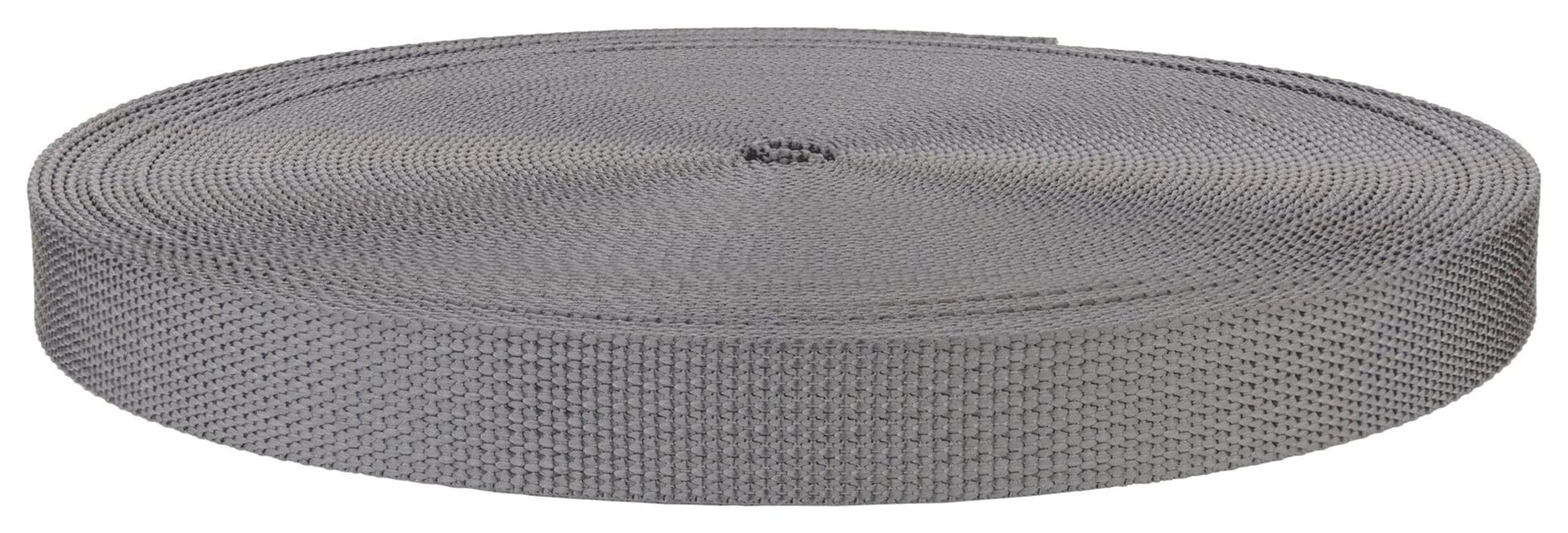3/4 Inch Silver Polyester Webbing Closeout, 10 Yards