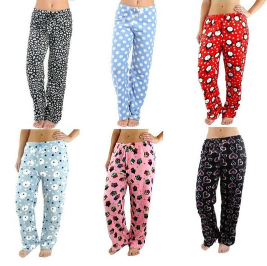 3-Pack: Women's Soft and Plush Pajama Pants Women's Clothing S/M - DailySale