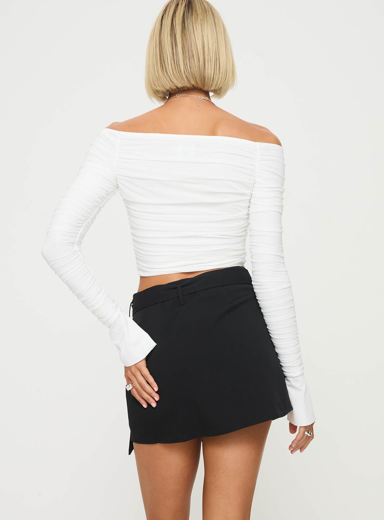 Lawyer Up Mini Skirt Black