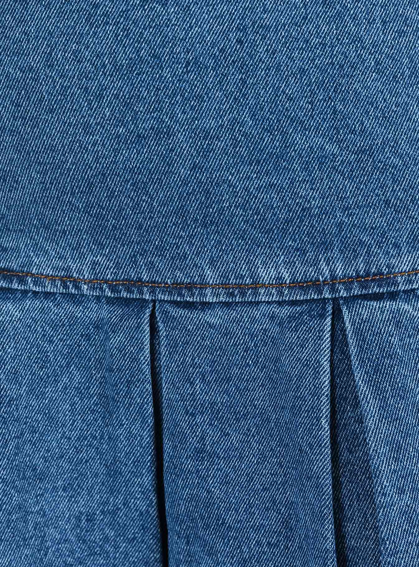 Rescue Me Pleat Mini Skirt Denim