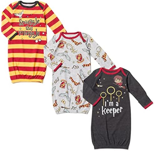 Harry Potter Hedwig Owl Baby Long Sleeve Swaddle Sleeper Gowns Newborn